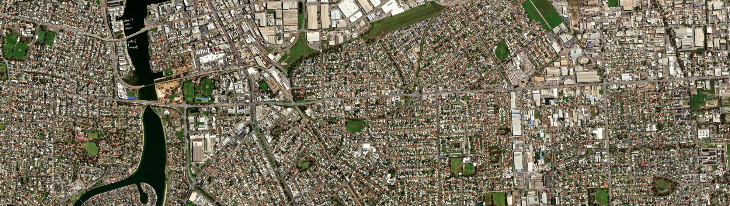Aerial view of Rosewater, SA
