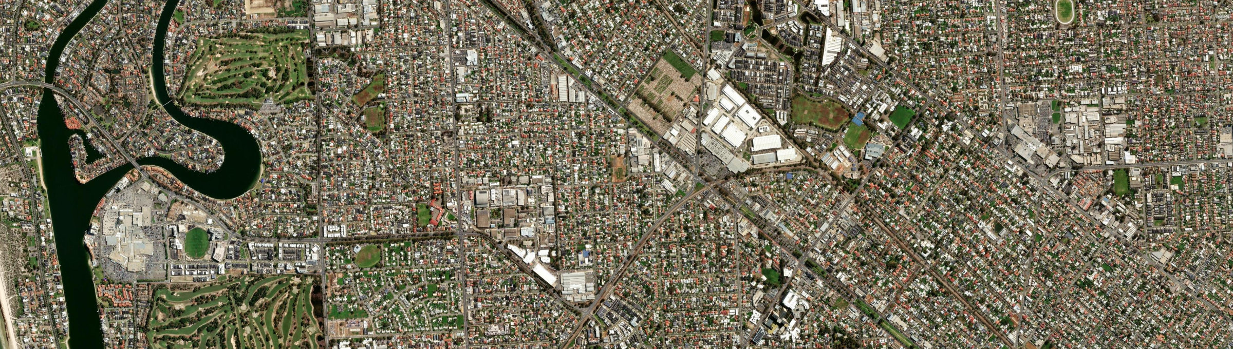 Aerial view of Albert Park (SA), SA