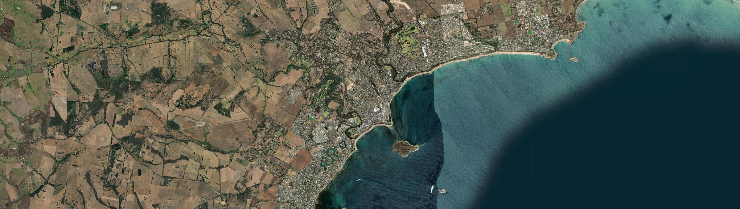 Aerial view of Victor Harbor, SA