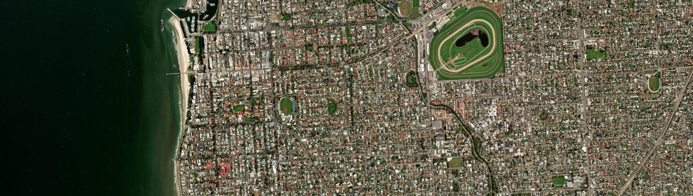 Aerial view of Glenelg East, SA