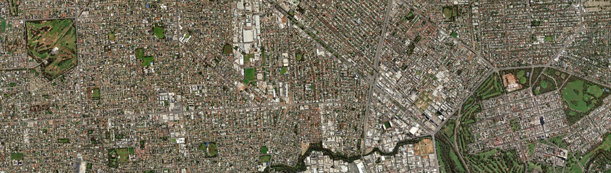 Aerial view of Allenby Gardens, SA