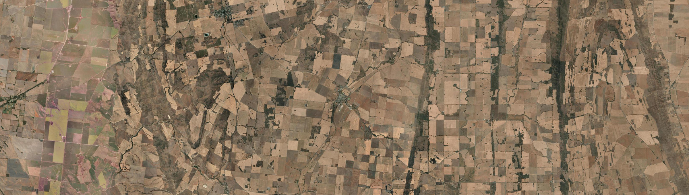 Aerial view of Saddleworth, SA