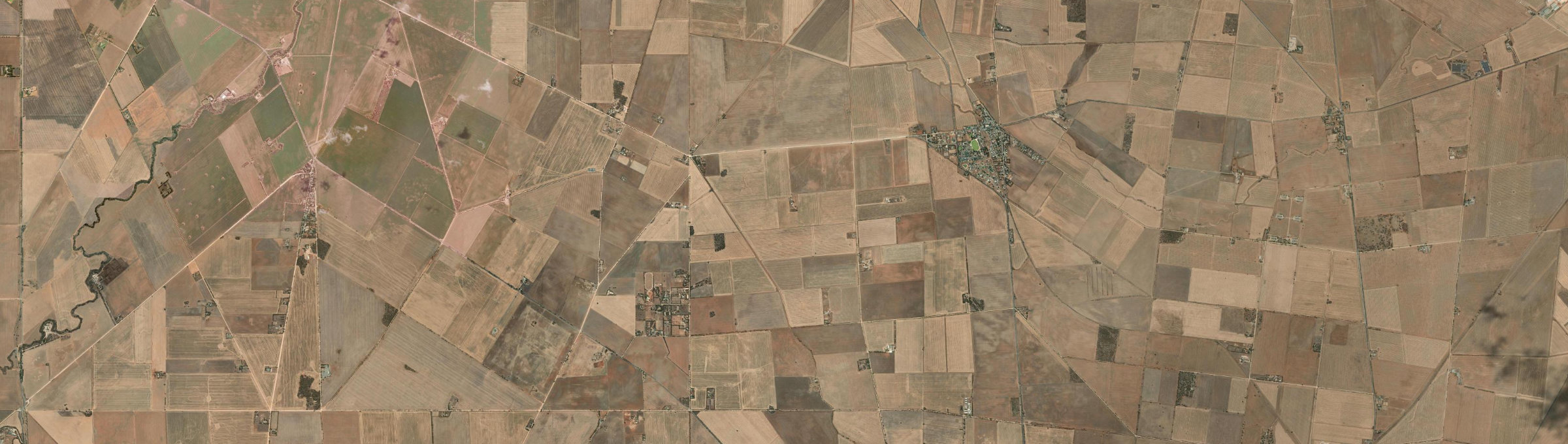 Aerial view of Woolsheds, SA