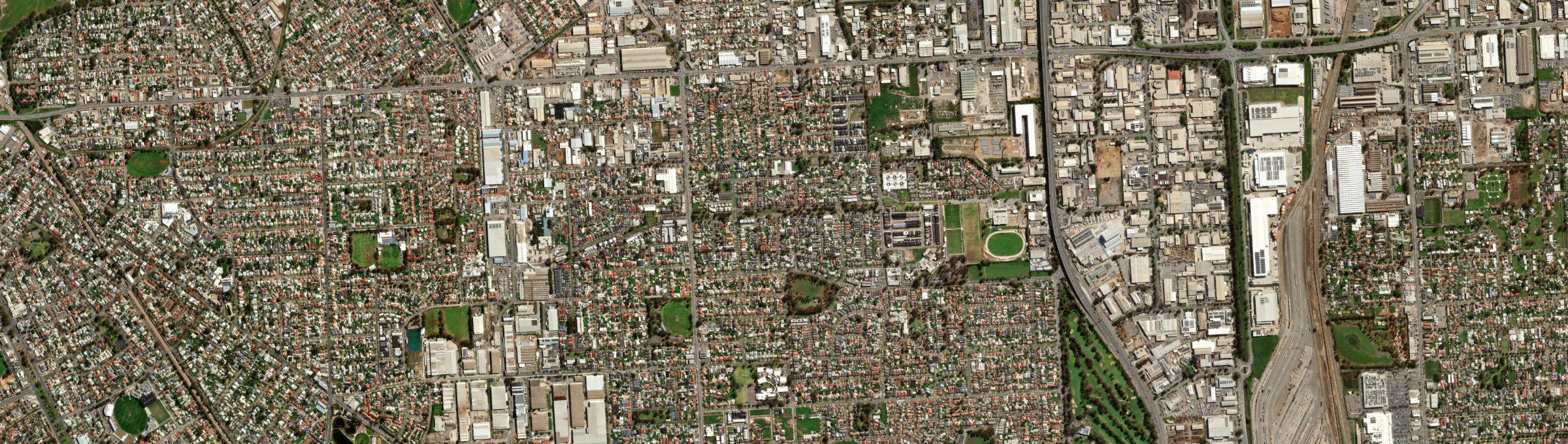 Aerial view of Mansfield Park, SA