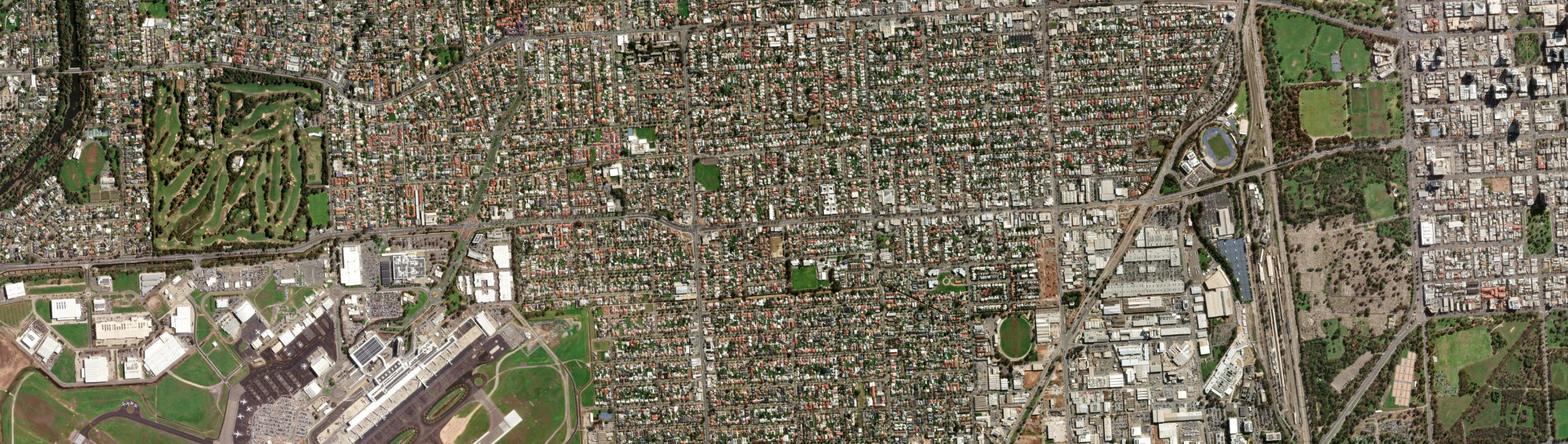 Aerial view of Cowandilla, SA