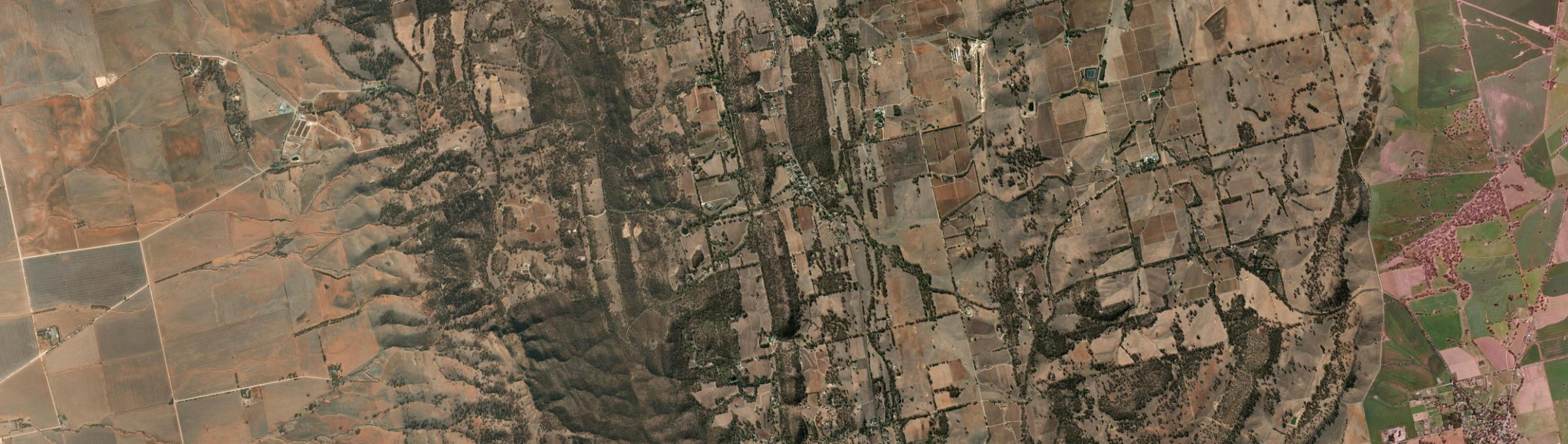 Aerial view of Sevenhill, SA