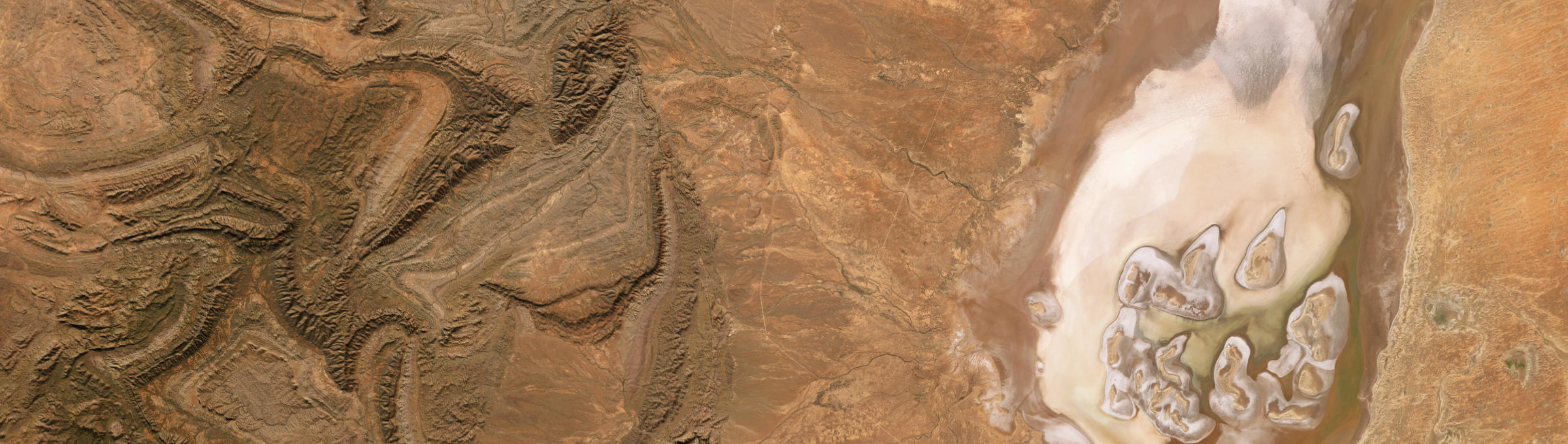 Aerial view of Gammon Ranges, SA