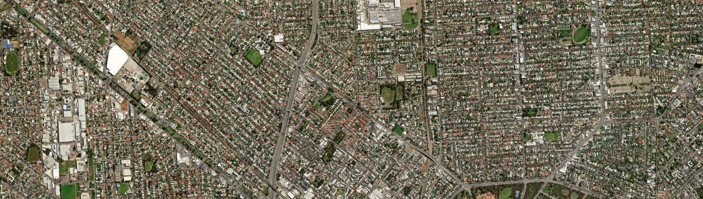 Aerial view of Renown Park, SA