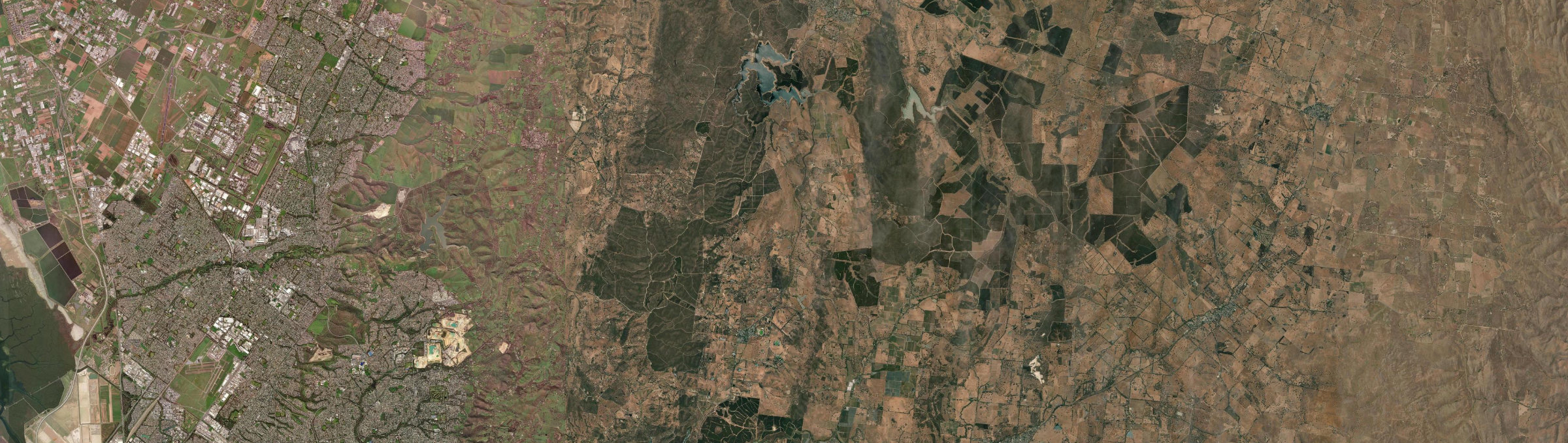 Aerial view of Kersbrook, SA