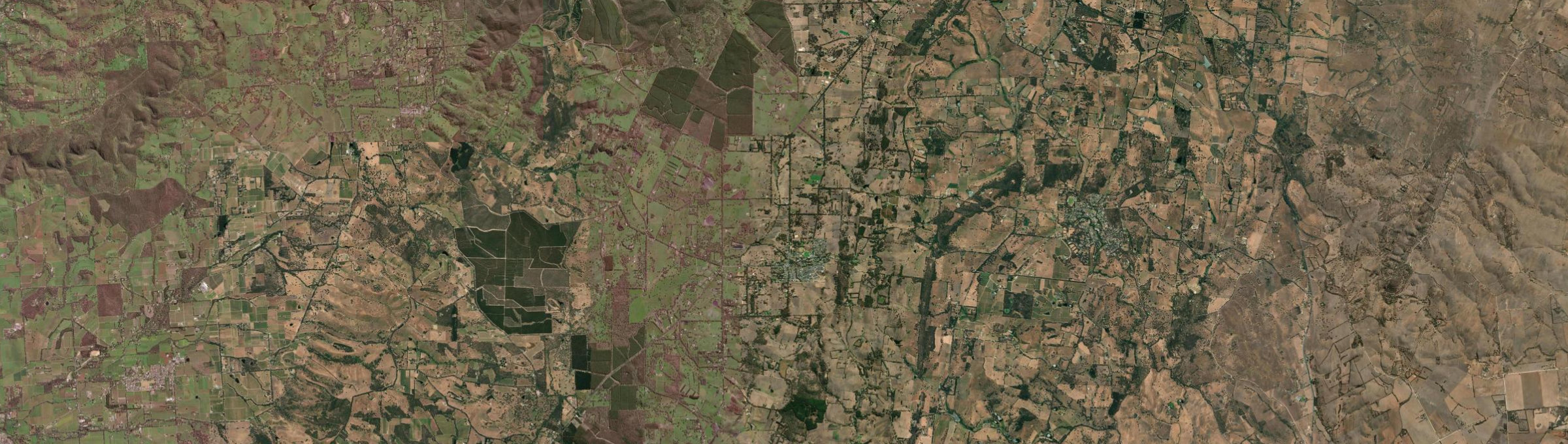 Aerial view of Meadows, SA