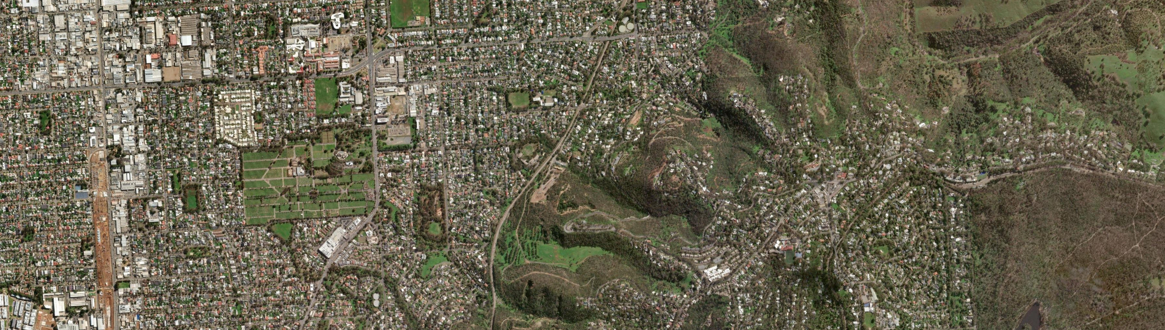 Aerial view of Lynton, SA