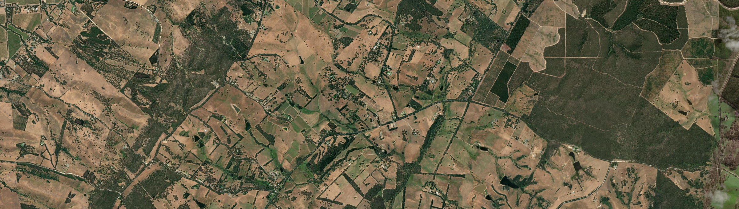 Aerial view of Dingabledinga, SA