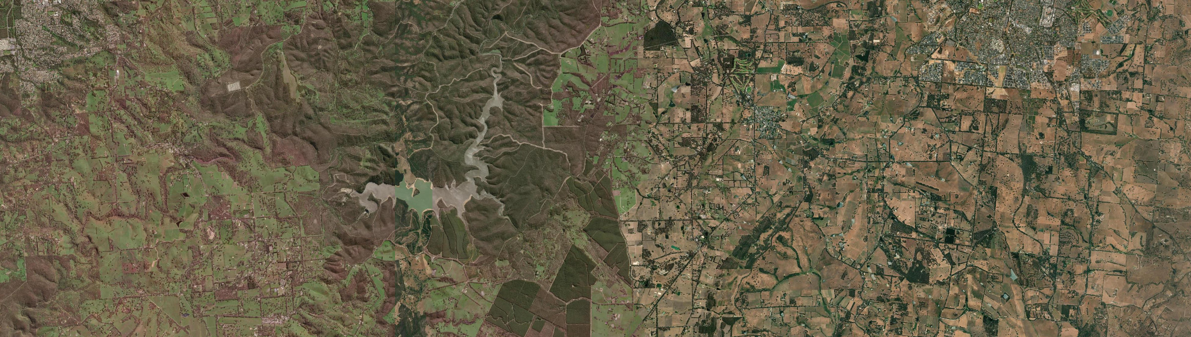 Aerial view of Jupiter Creek, SA