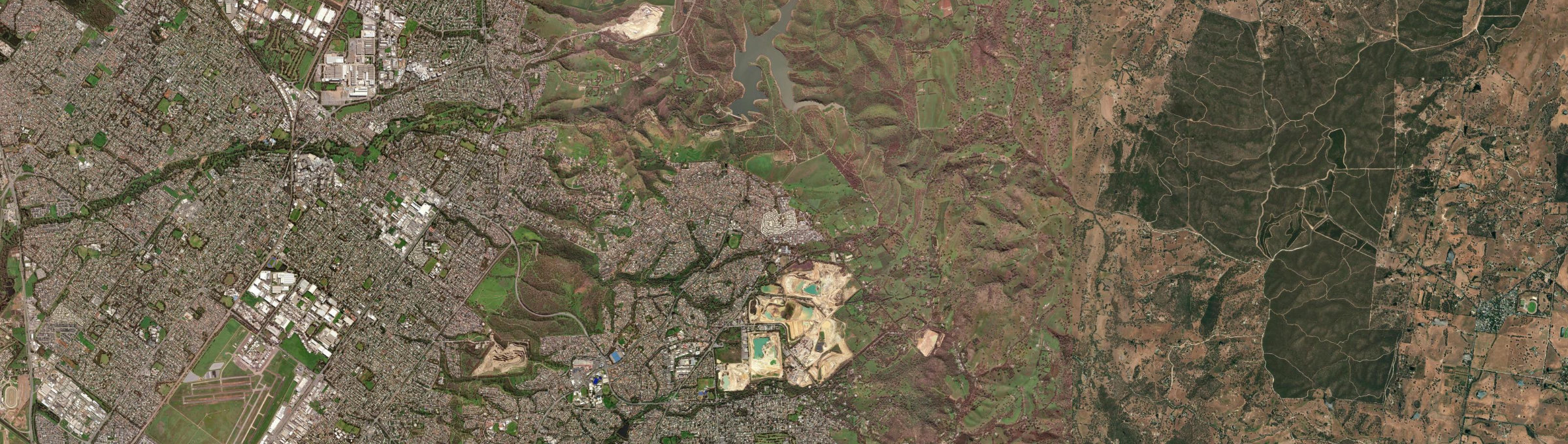 Aerial view of Golden Grove, SA