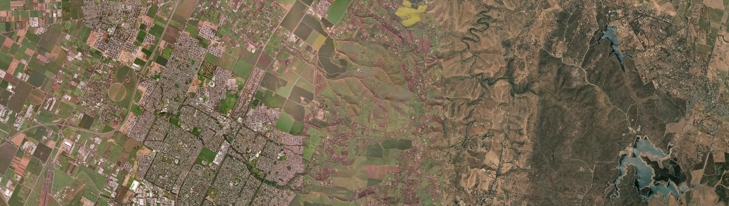 Aerial view of Uleybury, SA
