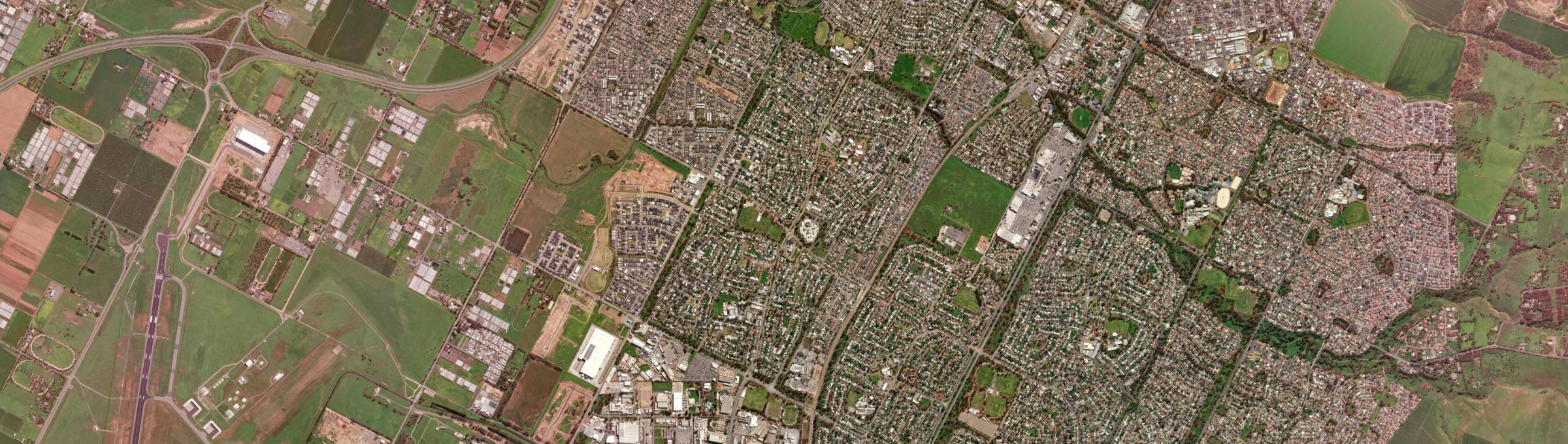 Aerial view of Davoren Park, SA