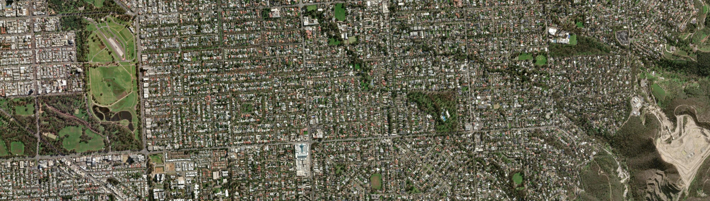 Aerial view of Tusmore, SA