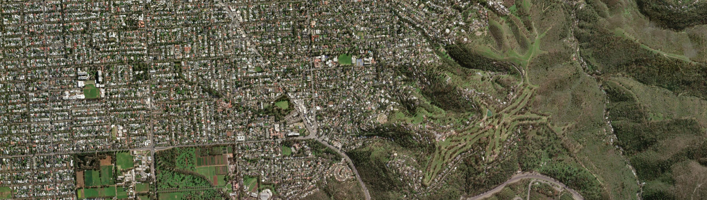 Aerial view of Glen Osmond, SA