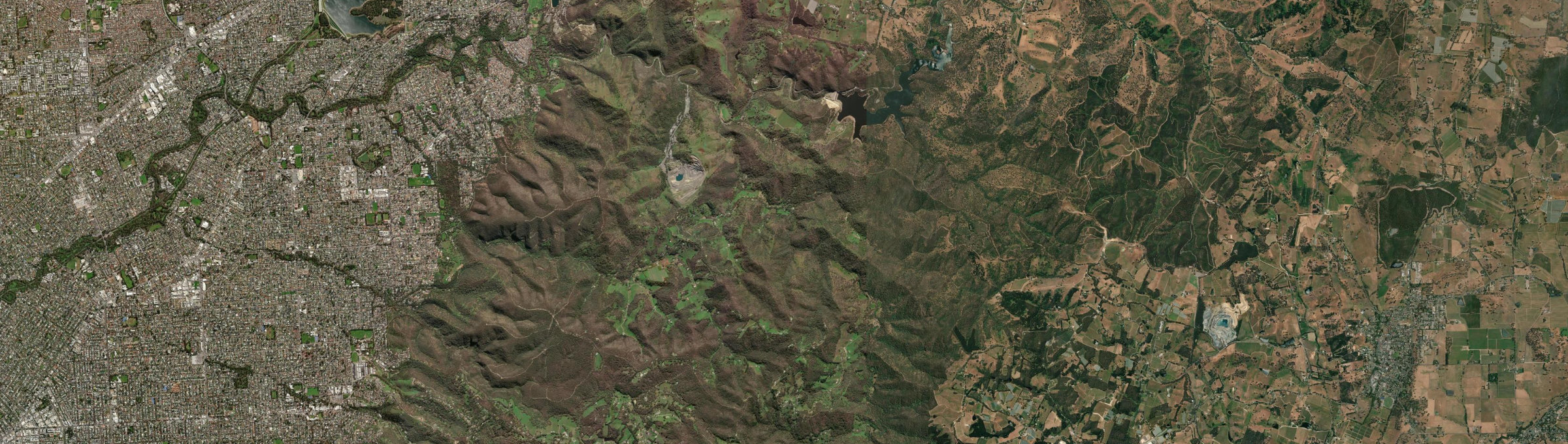 Aerial view of Montacute, SA