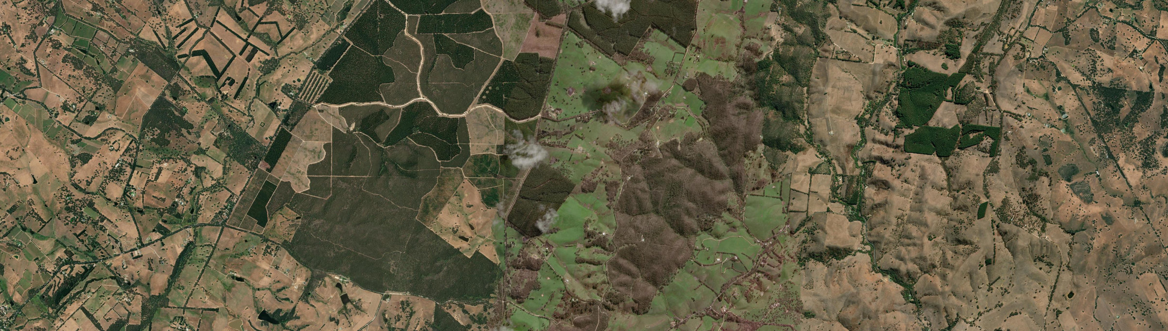 Aerial view of Blackfellows Creek, SA