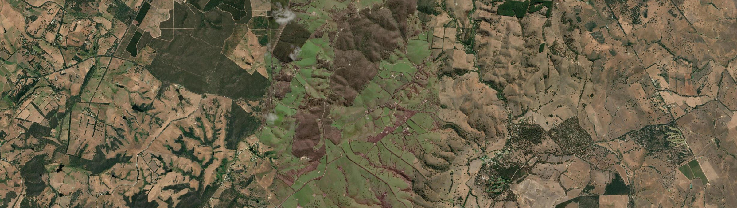 Aerial view of McHarg Creek, SA