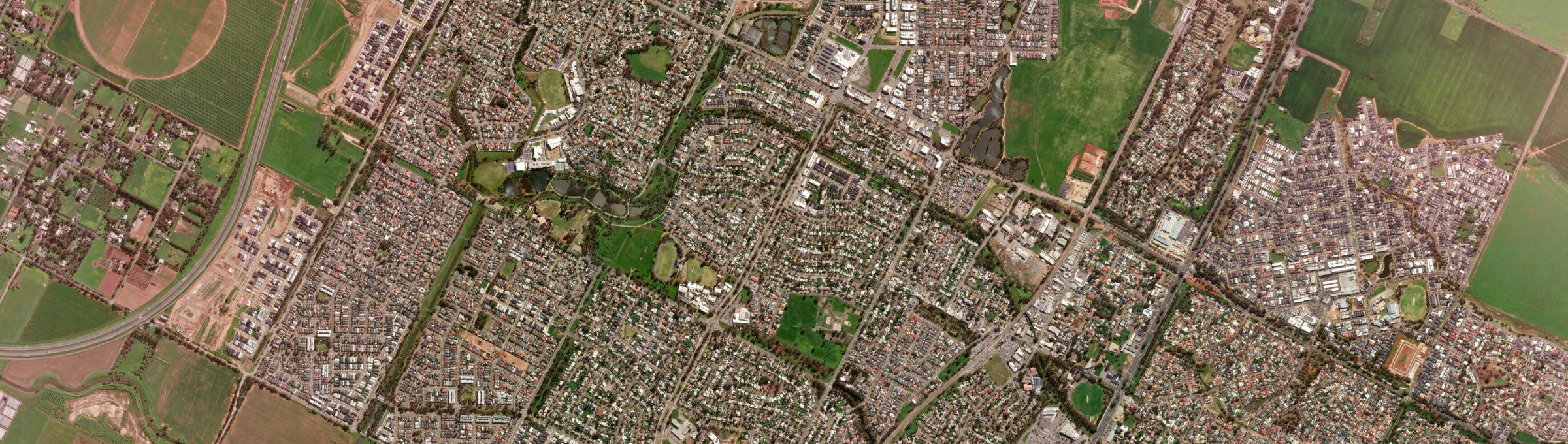 Aerial view of Smithfield Plains, SA