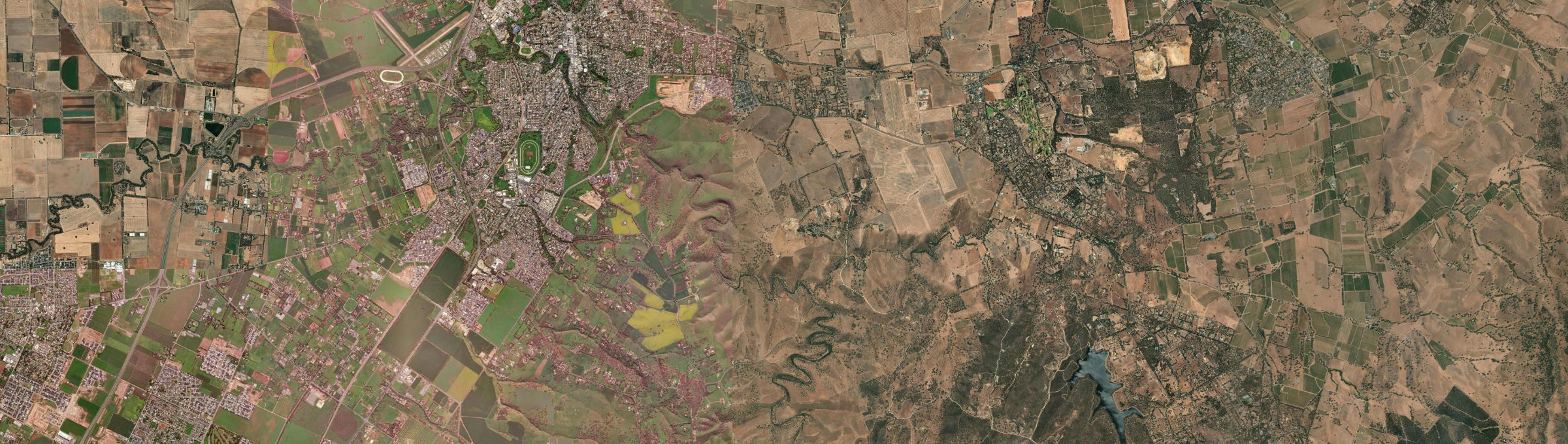 Aerial view of Kalbeeba, SA
