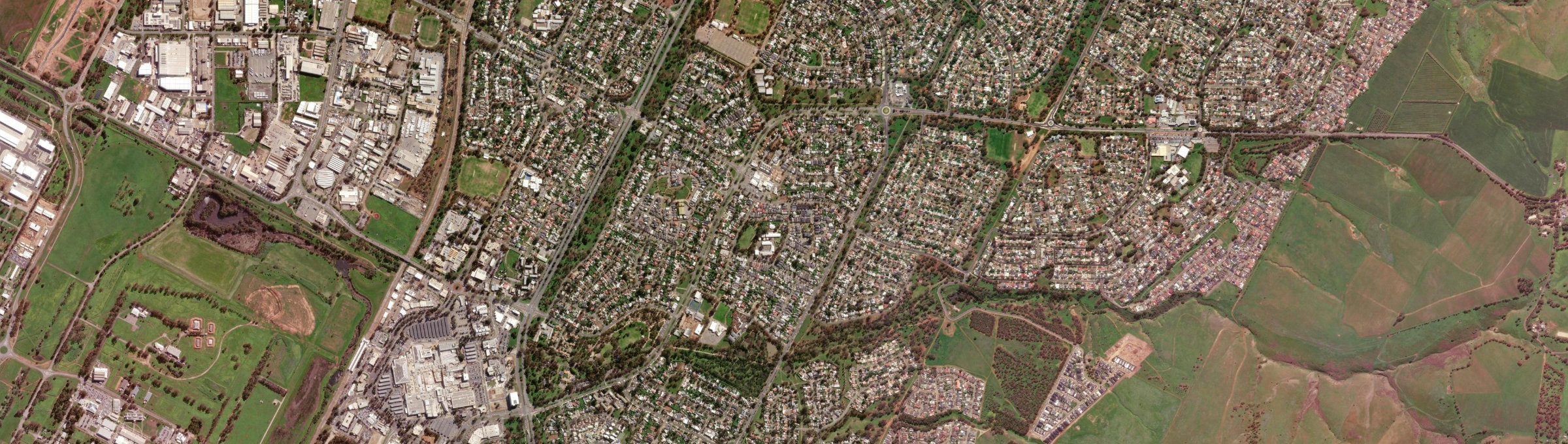 Aerial view of Elizabeth Park, SA