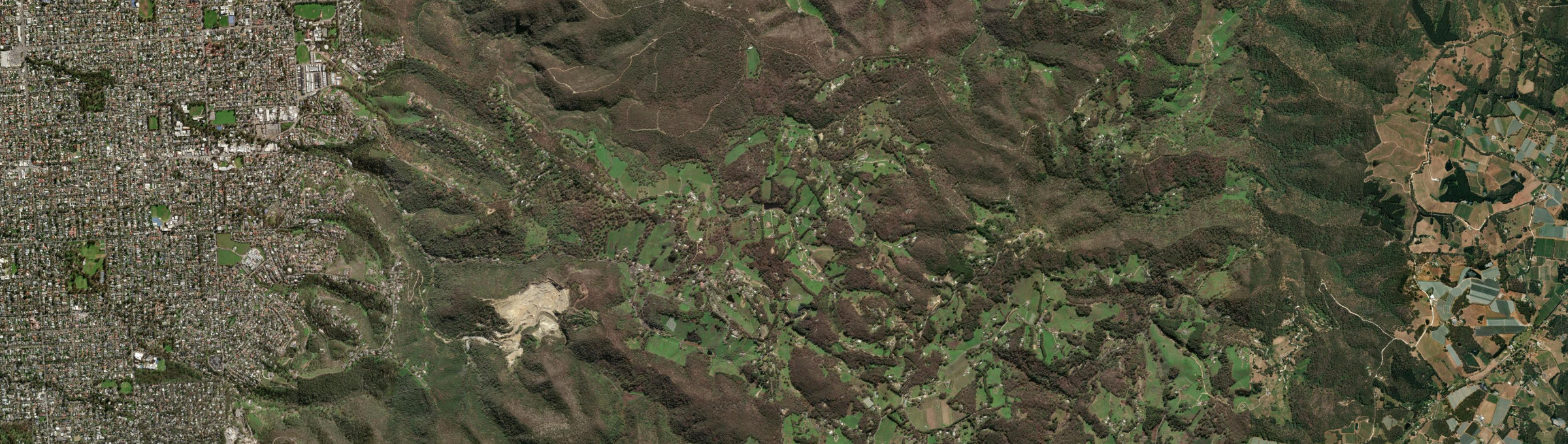 Aerial view of Norton Summit, SA