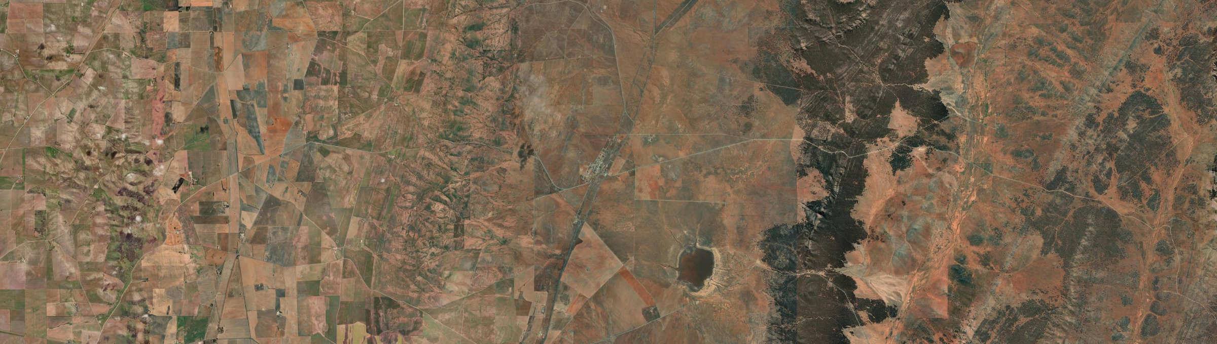 Aerial view of Terowie, SA
