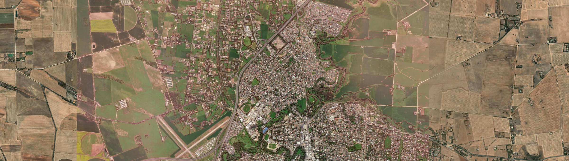 Aerial view of Willaston, SA