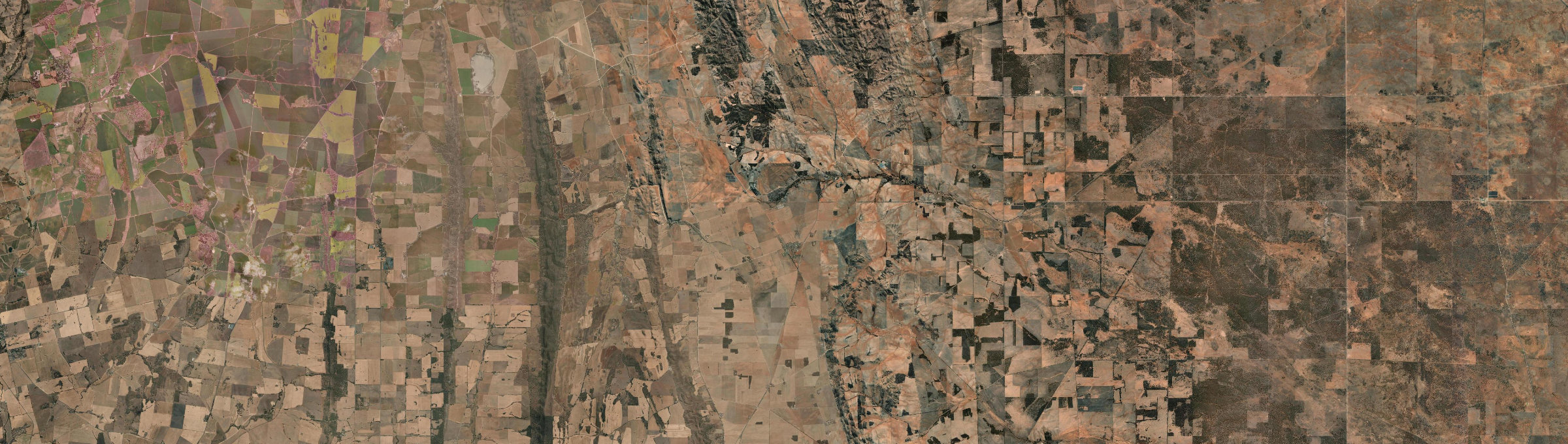 Aerial view of Robertstown, SA