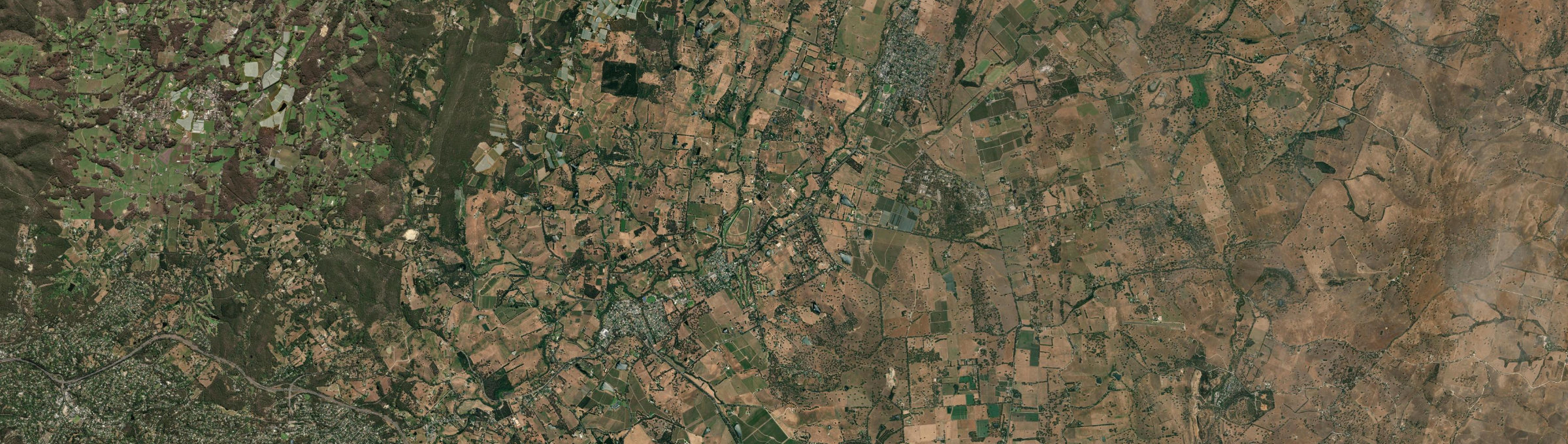 Aerial view of Oakbank, SA
