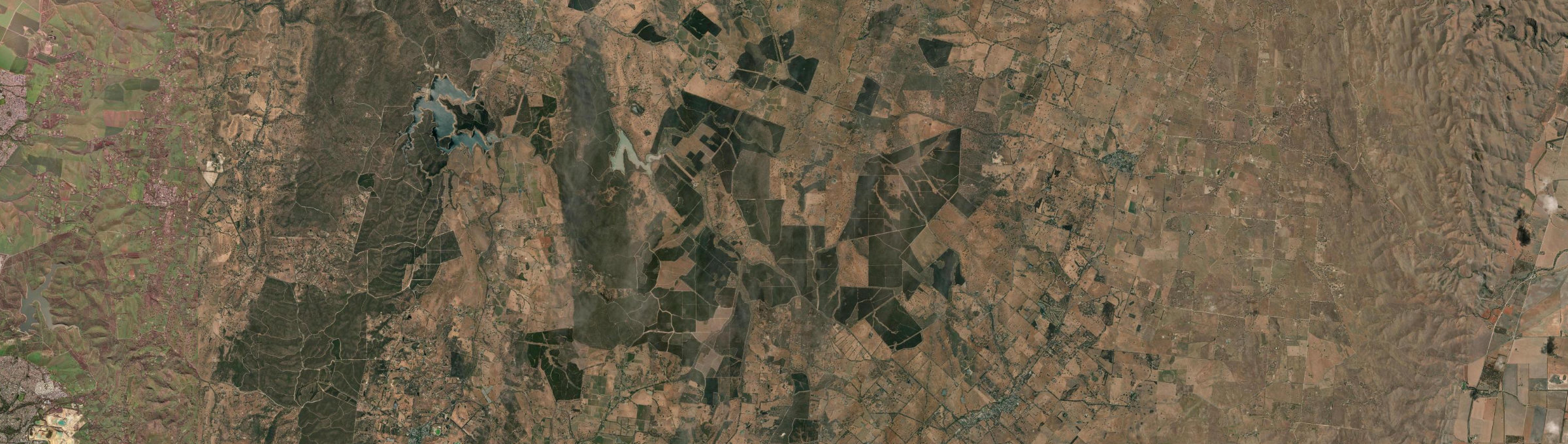 Aerial view of Mount Crawford, SA