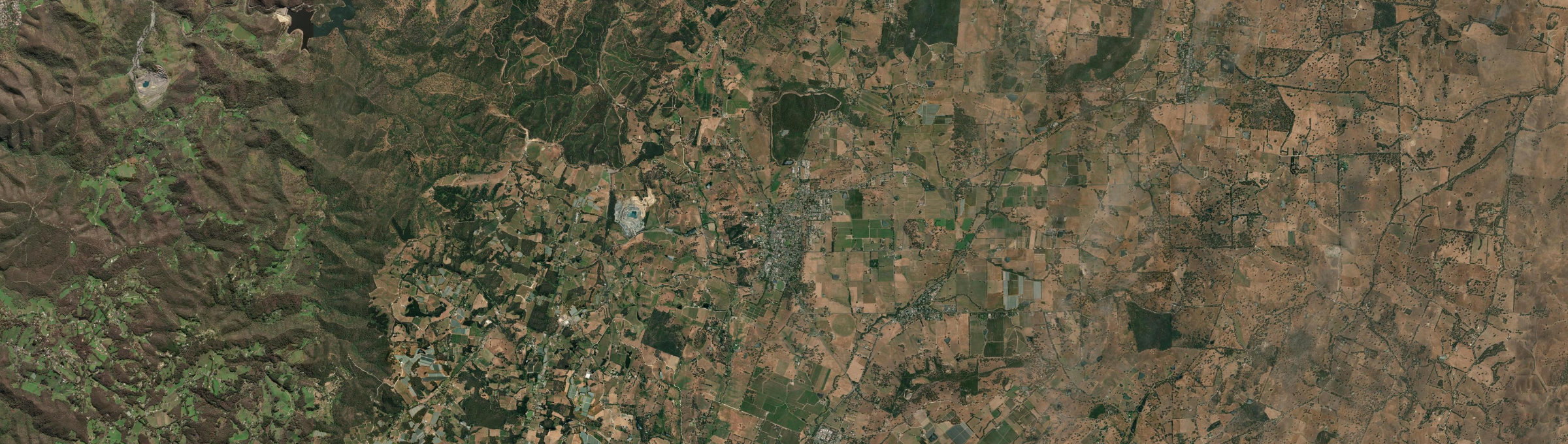 Aerial view of Lobethal, SA