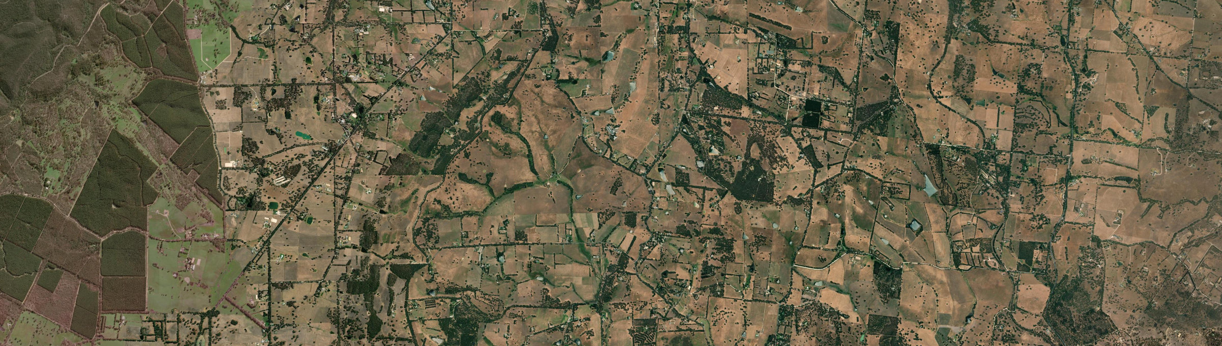 Aerial view of Flaxley, SA