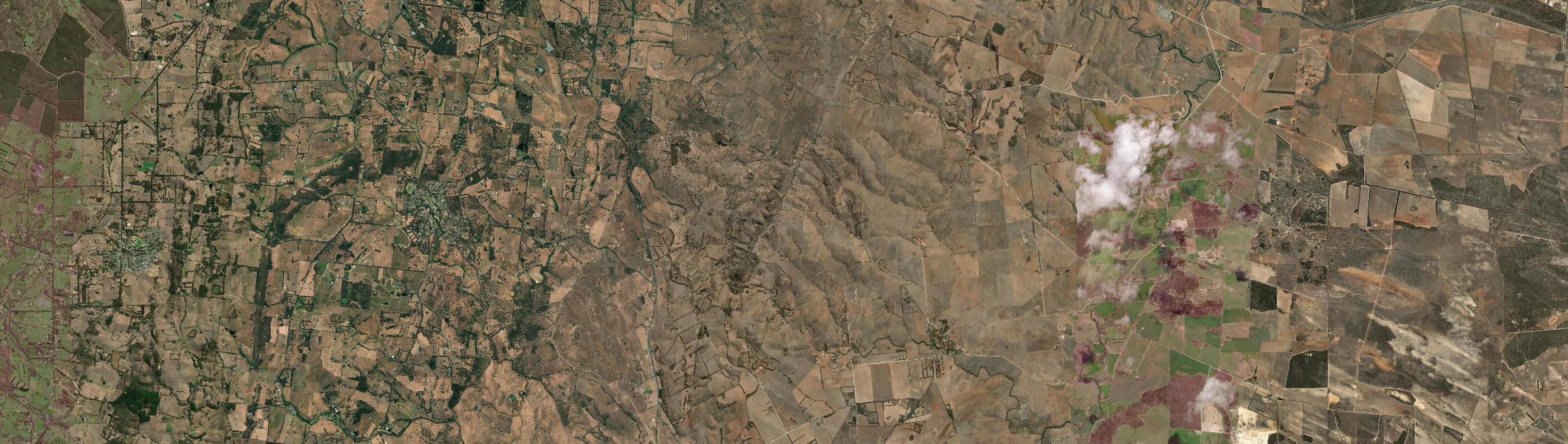 Aerial view of Highland Valley, SA