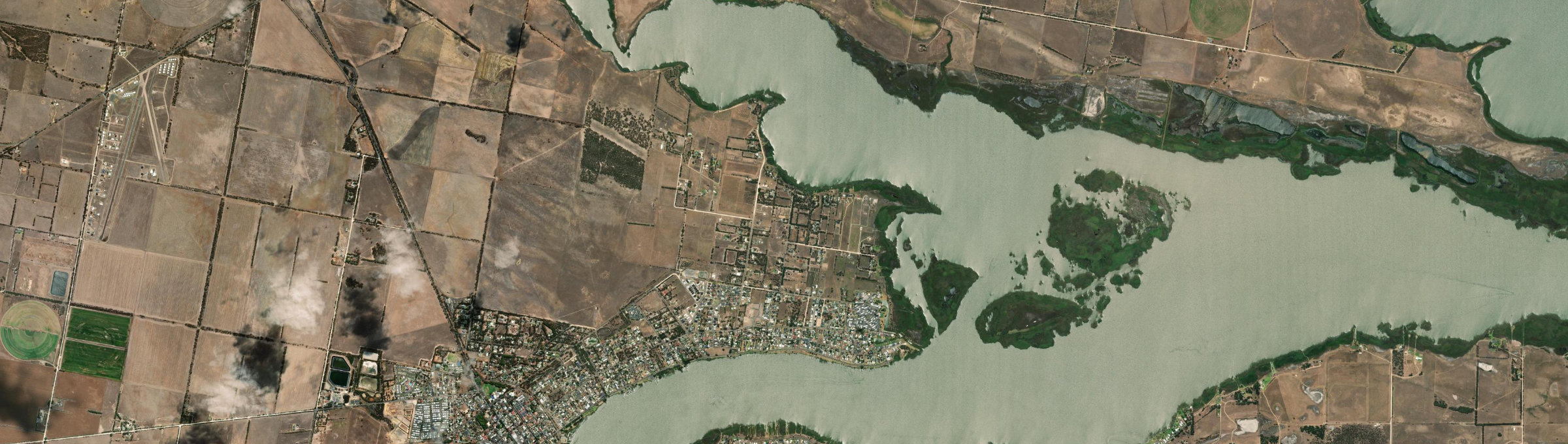 Aerial view of Goolwa North, SA