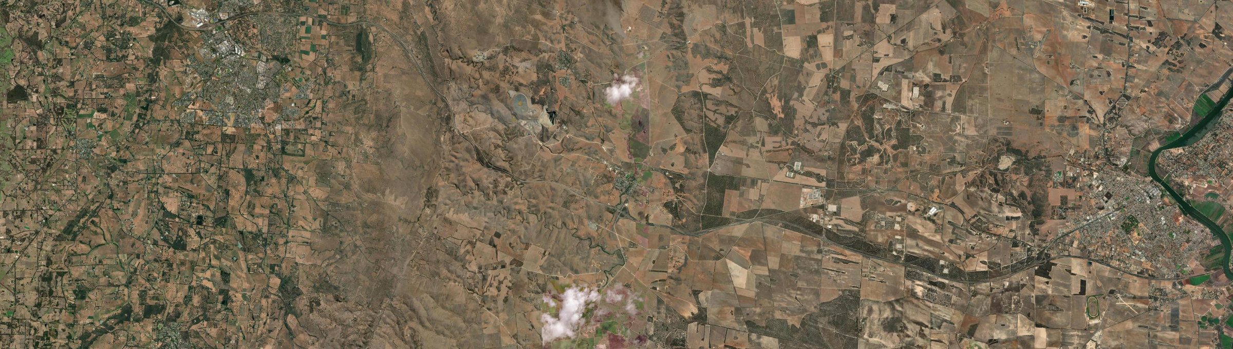 Aerial view of Callington, SA