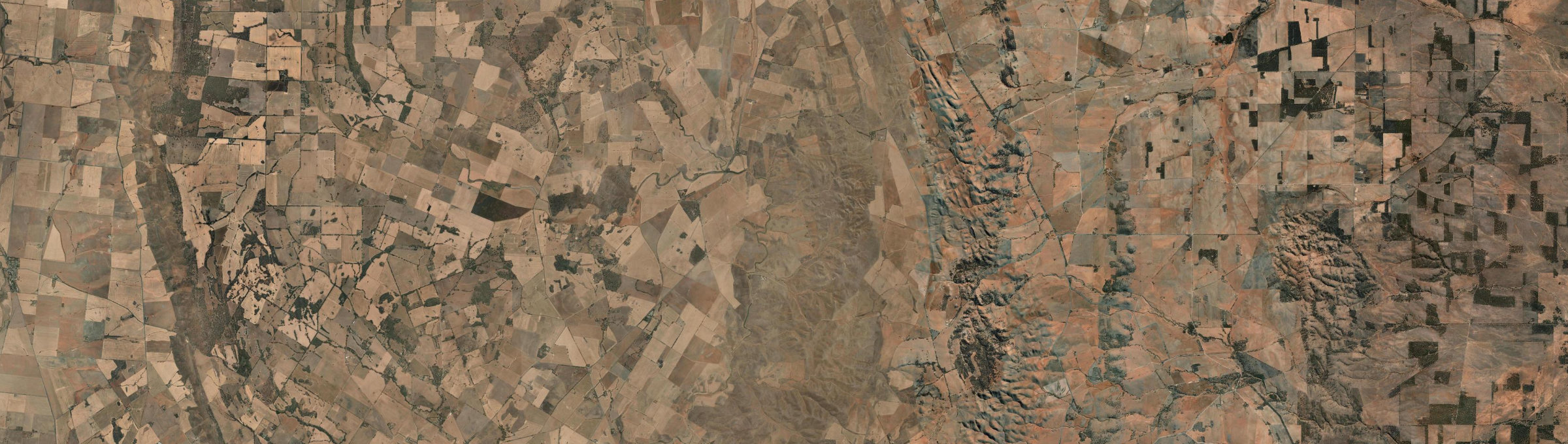 Aerial view of Hansborough, SA