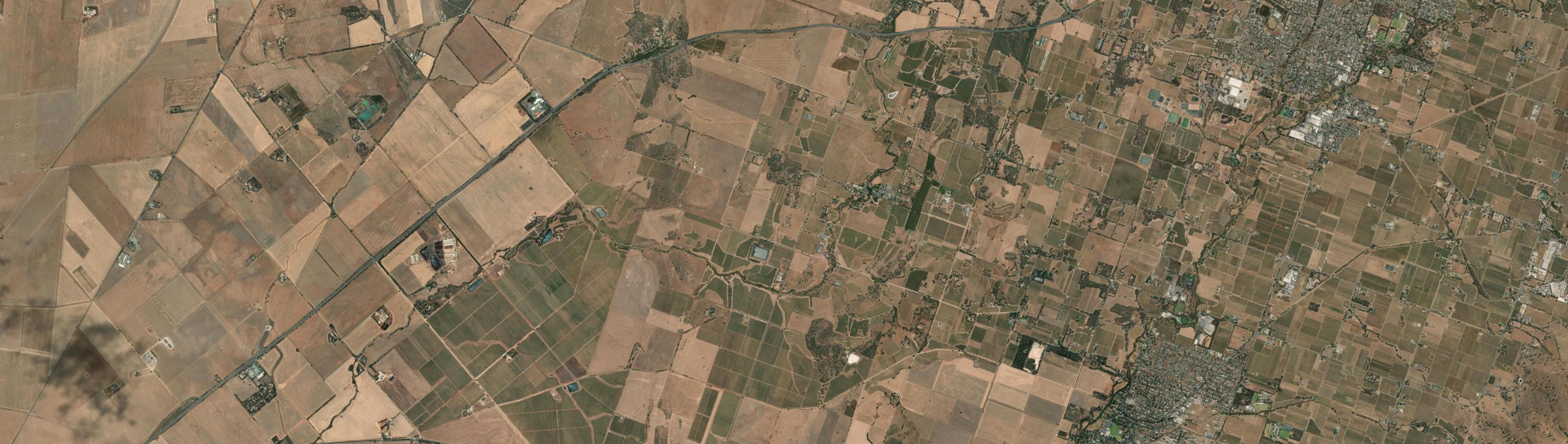 Aerial view of Seppeltsfield, SA