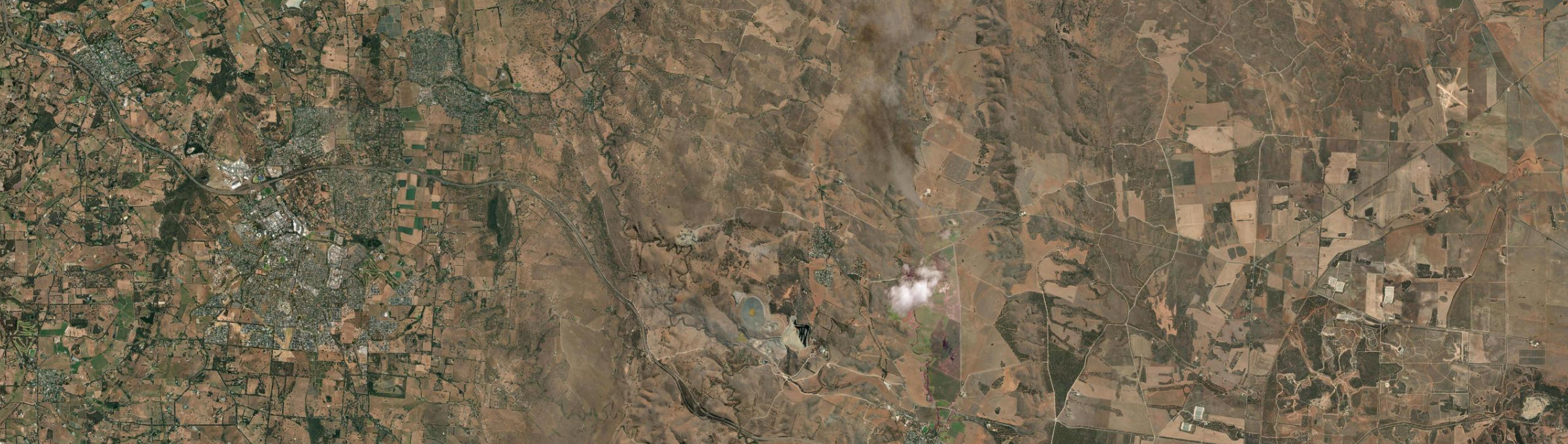 Aerial view of Kanmantoo, SA