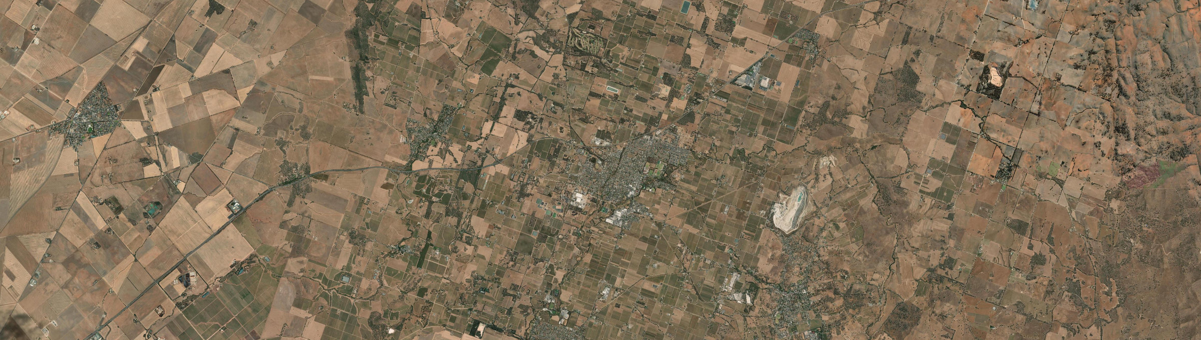 Aerial view of Nuriootpa, SA