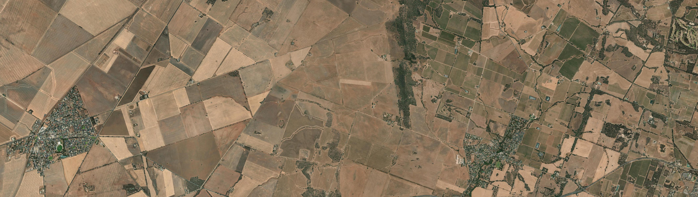 Aerial view of Nain, SA