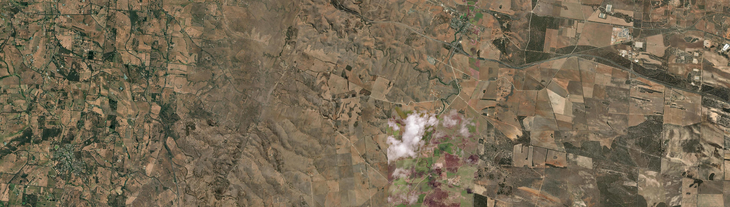 Aerial view of Red Creek, SA