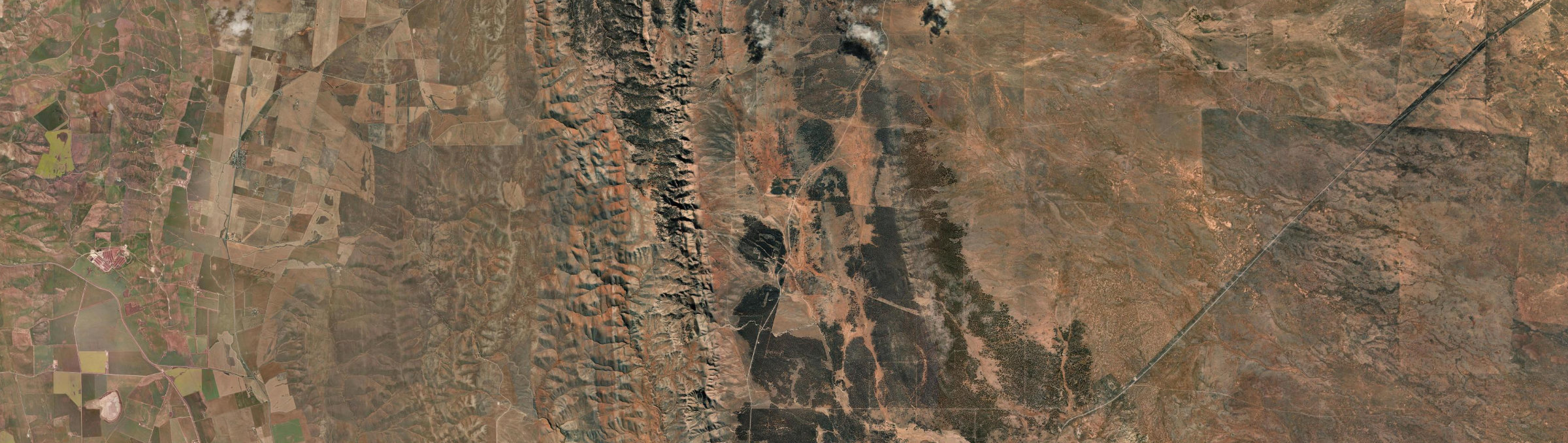 Aerial view of Mongolata, SA