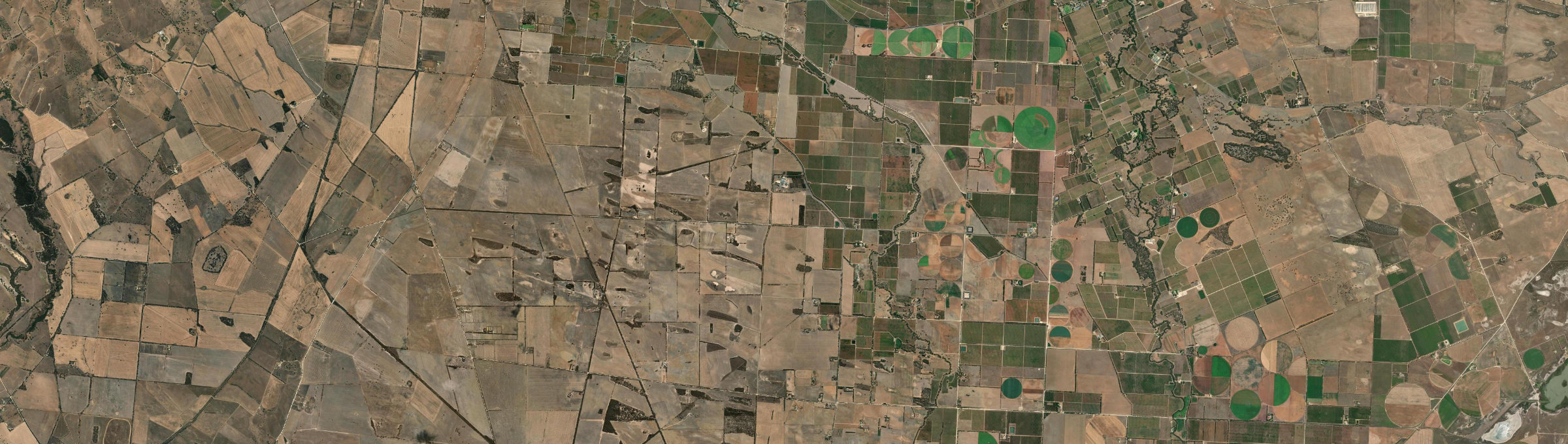 Aerial view of Angas Plains, SA