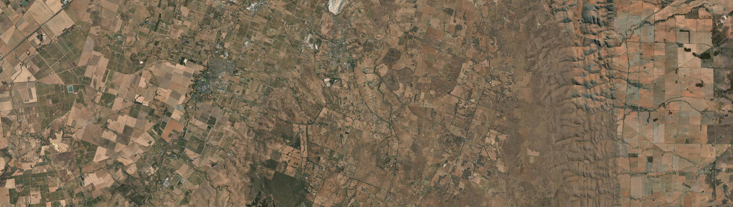 Aerial view of Angaston, SA