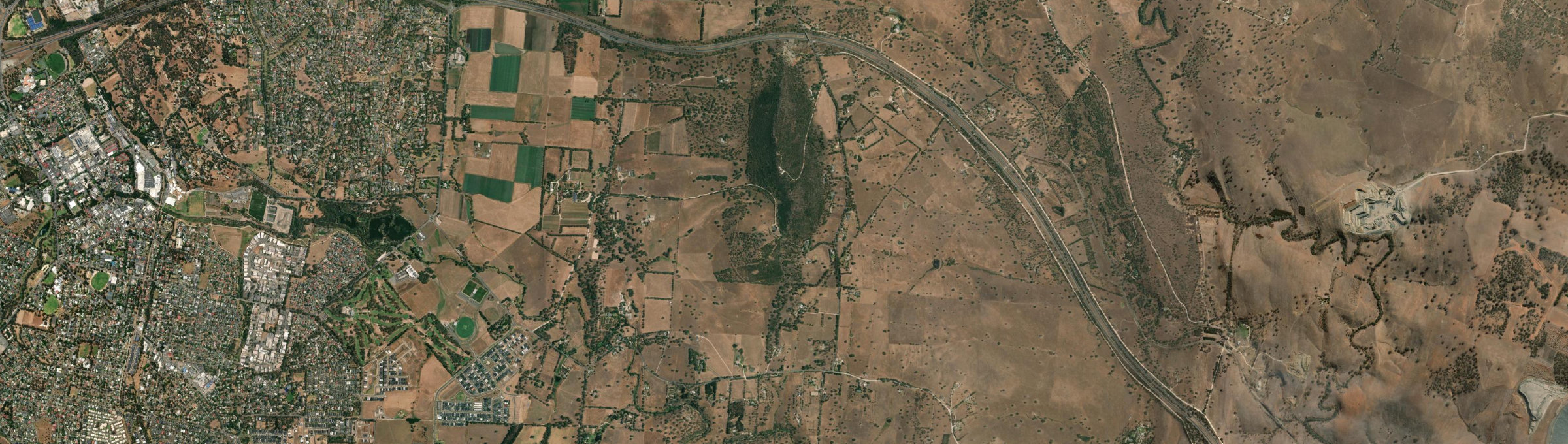 Aerial view of Mount Barker Summit, SA