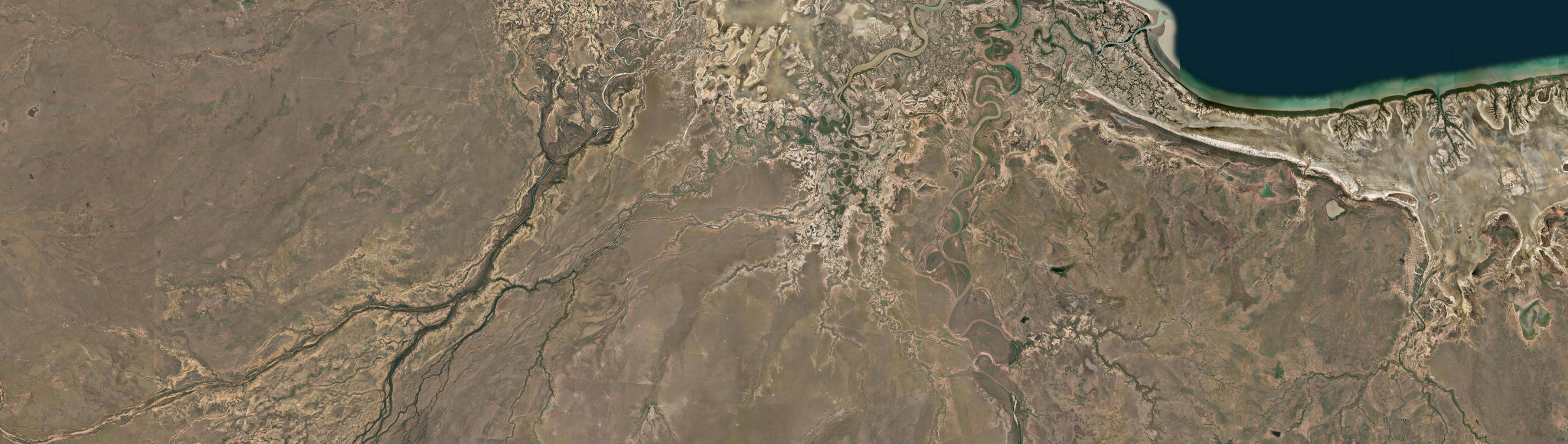 Aerial view of Burketown, QLD